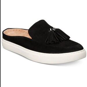 Gentle Souls by Kenneth Cole "Rory" Loafers Mules Slip On Tassel Leather sz.9.5M